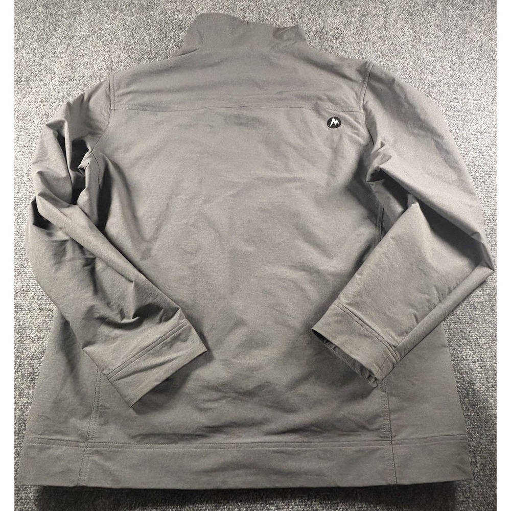 Marmot Mens Windbreaker‎ Jacket Size XL  Gray Zip Up Lined Embroidered Logo - Picture 10 of 11